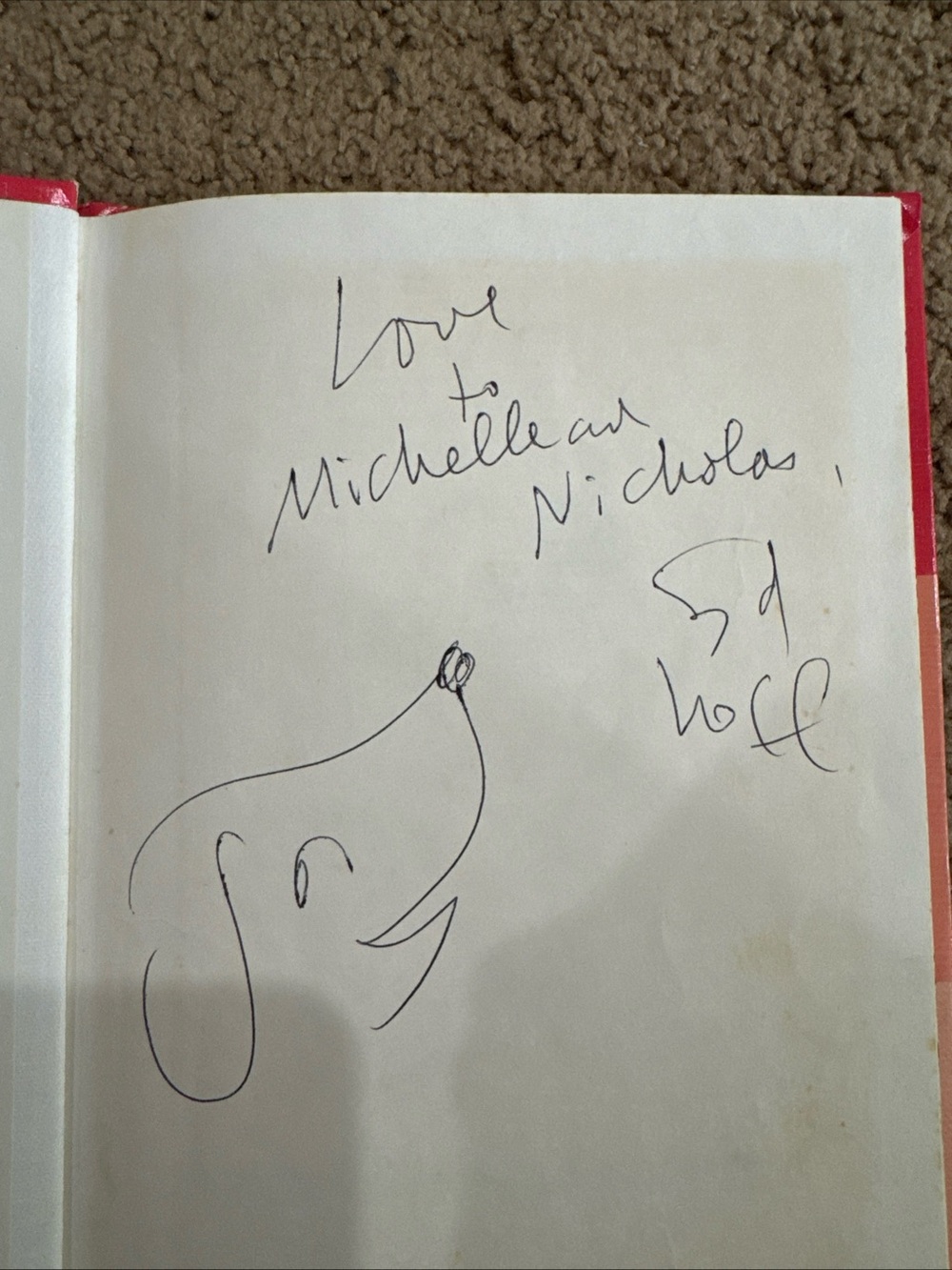 Happy Birthday, Henrietta! Signed Autographed Dedicated by Syd Hoff With Sketch